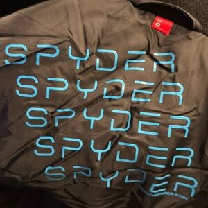 Boys size 10 Spyder Ski Jacket 
Black, orange and aqua blue